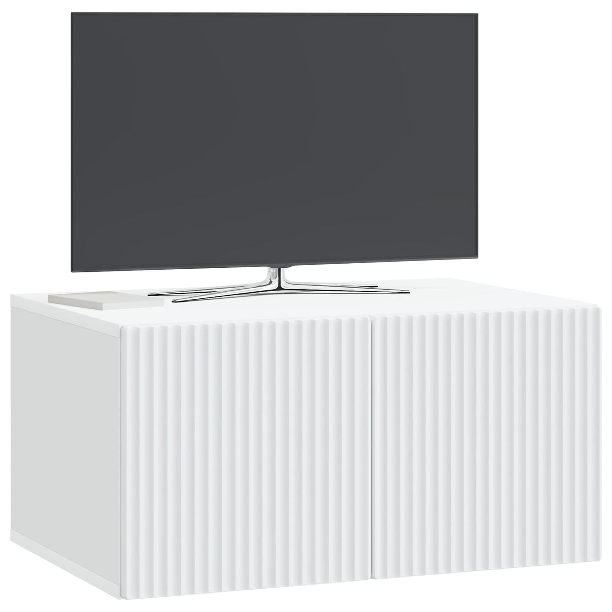 Wall-Mounted TV Cabinet 59.5 x 41 x 30 cm Depth 41 cm Width 59.5 cm White