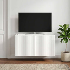 vidaXL Wall-Mounted TV Cabinet 59.5 x 41 x 30 cm High Gloss White 1