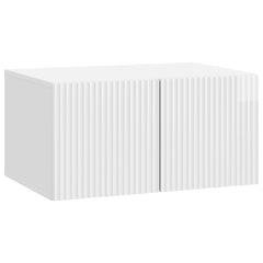 vidaXL Wall-Mounted TV Cabinet 59.5 x 41 x 30 cm High Gloss White 2