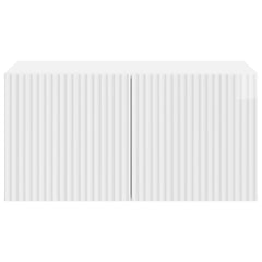 vidaXL Wall-Mounted TV Cabinet 59.5 x 41 x 30 cm High Gloss White 6