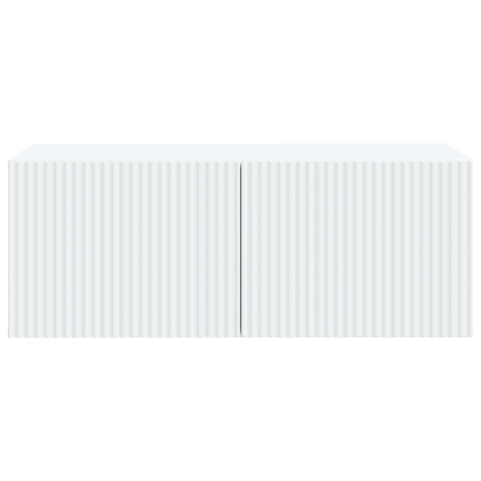 vidaXL Wall-Mounted TV Cabinet White 78.5 x 41 x 30 cm Engineered Wood 6