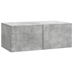 vidaXL Wall-Mounted TV Cabinet 78.5 x 41 x 30 cm Concrete Grey 2