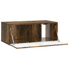 vidaXL Wall-Mounted TV Cabinet 78.5 x 41 x 30 cm Smoked Oak 5