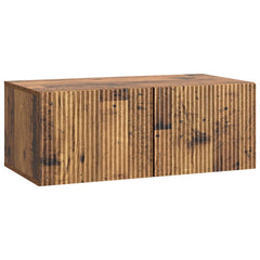 vidaXL Wall-Mounted TV Cabinet 78.5 x 41 x 30 cm Old Wood 2