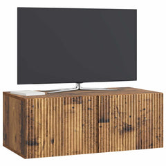 vidaXL Wall-Mounted TV Cabinet 78.5 x 41 x 30 cm Old Wood 3
