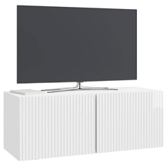 vidaXL Wall-Mounted TV Cabinet 78.5 x 31 x 30 cm High Gloss White 3