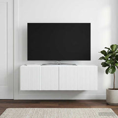 vidaXL Wall-Mounted TV Cabinet White 98 x 31 x 30 cm Engineered Wood 1