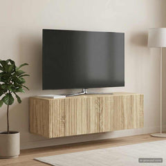 vidaXL Wall-Mounted TV Cabinet 98 x 31 x 30 cm Sonoma Oak 4