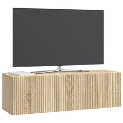 vidaXL Wall-Mounted TV Cabinet 98 x 31 x 30 cm Sonoma Oak 3