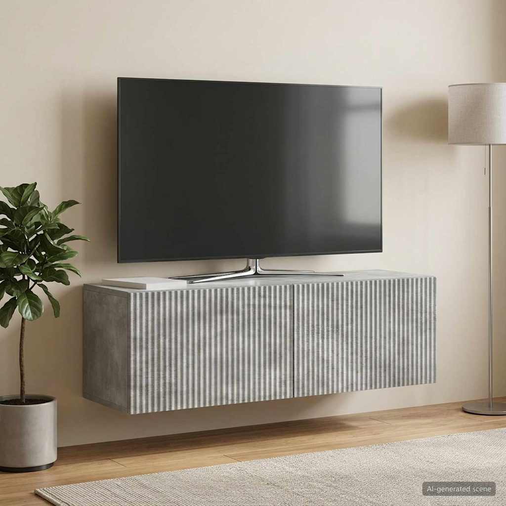 vidaXL Wall-Mounted TV Cabinet 98 x 31 x 30 cm Depth 31 cm Width 98 cm