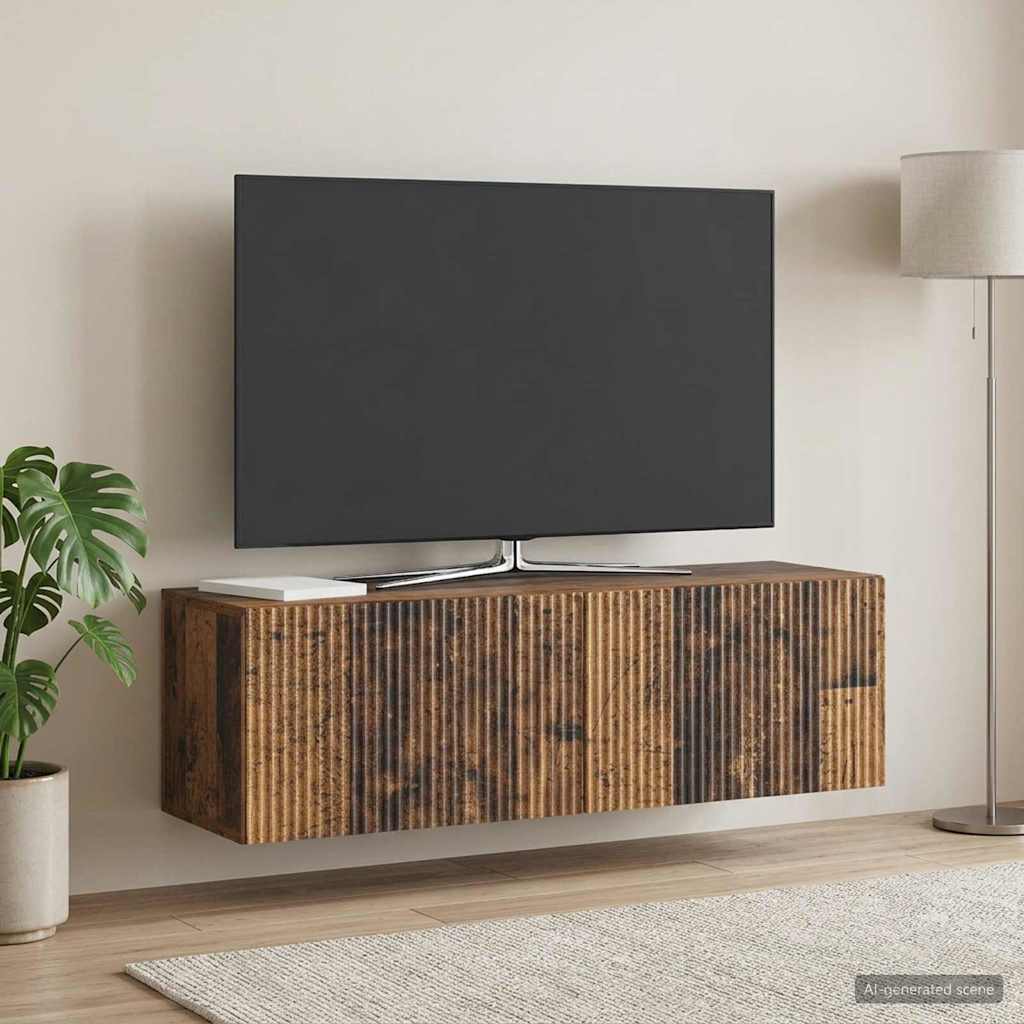 vidaXL Wall-Mounted TV Cabinet 98 x 31 x 30 cm Depth 31 cm Width 98 cm