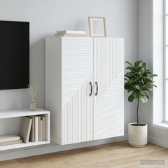vidaXL Wall-Mounted Cabinet White 66 x 34.5 x 90 cm Engineered Wood 1