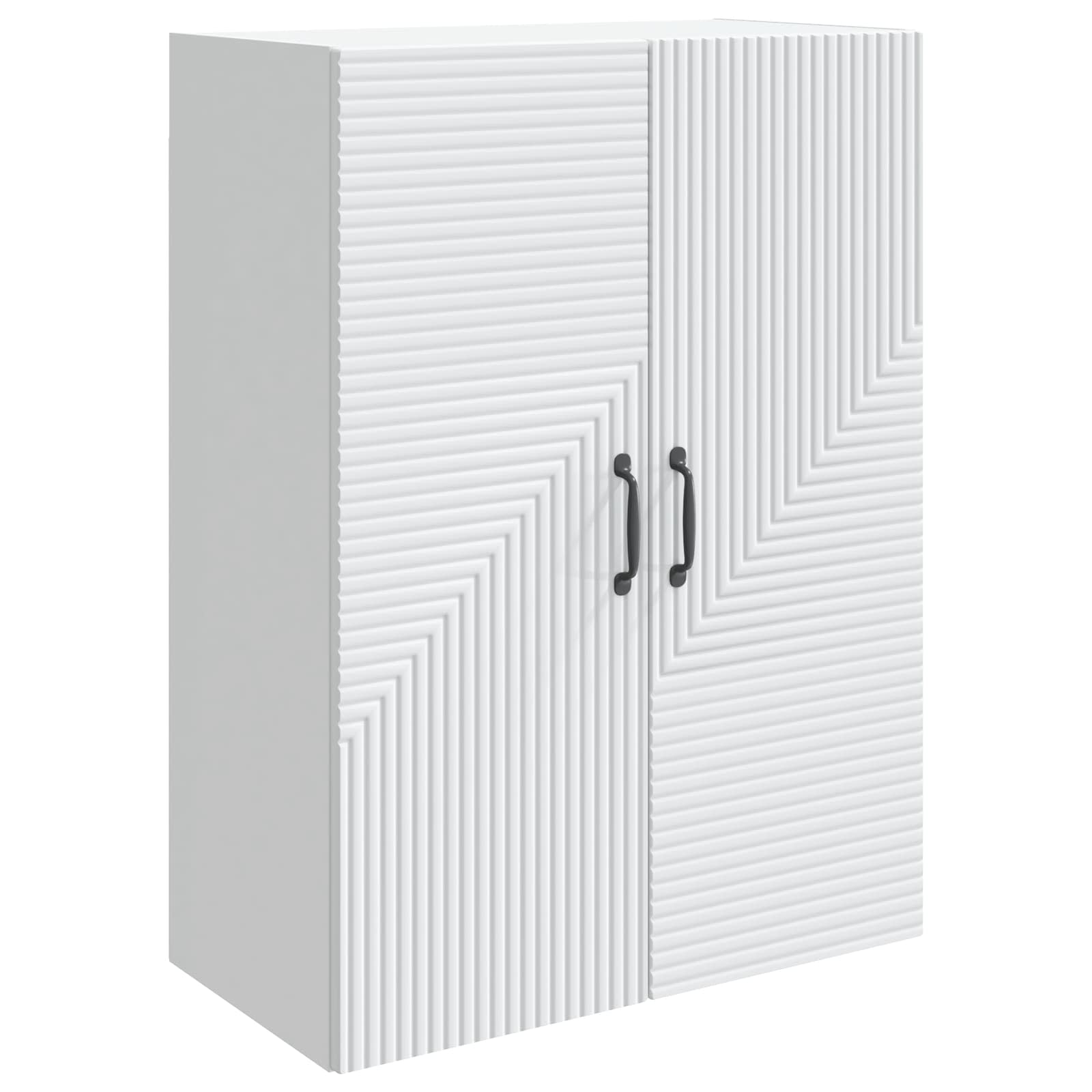 vidaXL Wall-Mounted Cabinet White 66 x 34.5 x 90 cm Engineered Wood 2