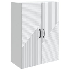 vidaXL Wall-Mounted Cabinet White 66 x 34.5 x 90 cm Engineered Wood 2