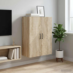 vidaXL Wall-Mounted Cabinet Sonoma Oak 66 x 34.5 x 90 cm 1