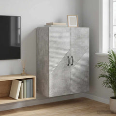 vidaXL Wall-Mounted Cabinet Concrete Grey 66 x 34.5 x 90 cm 1