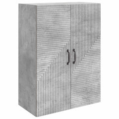 vidaXL Wall-Mounted Cabinet Concrete Grey 66 x 34.5 x 90 cm 2