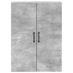 vidaXL Wall-Mounted Cabinet Concrete Grey 66 x 34.5 x 90 cm 4
