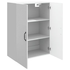 vidaXL Wall-Mounted Cabinet High Gloss White 66 x 34.5 x 90 cm 3