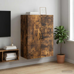 vidaXL Wall-Mounted Cabinet Smoked Oak 66 x 34.5 x 90 cm 1