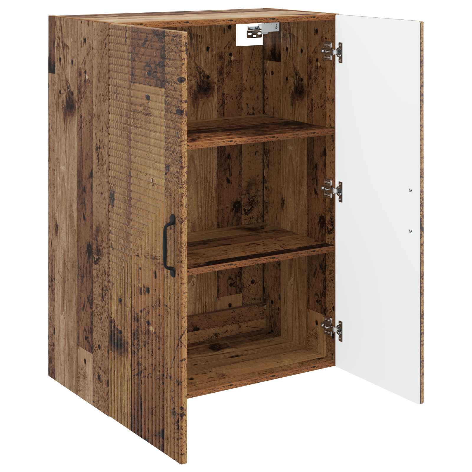 vidaXL Wall-Mounted Cabinet Old Wood 66 x 34.5 x 90 cm Engineered Wood 3