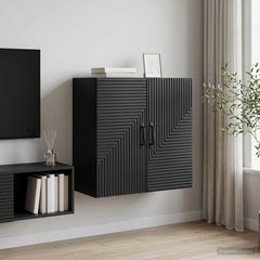 Wall-Mounted Cabinet 59 x 31 x 60 cm Engineered Wood Black