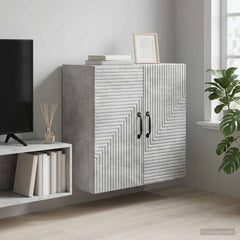Wall-Mounted Cabinet 59 x 31 x 60 cm Engineered Wood Concrete grey