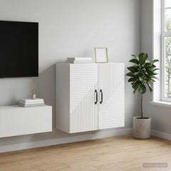 vidaXL Wall-Mounted Cabinet High Gloss White 59 x 31 x 60 cm 1