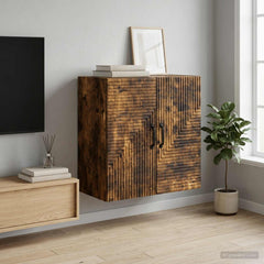 Wall-Mounted Cabinet 59 x 31 x 60 cm Engineered Wood Smoked oak