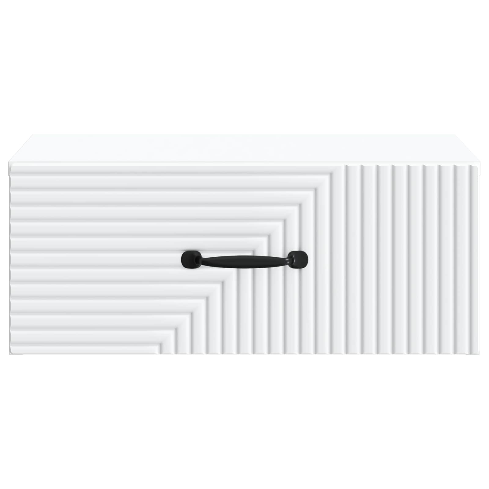 vidaXL Wall-Mounted Bedside Cabinet White 49 x 34.5 x 20 cm 5