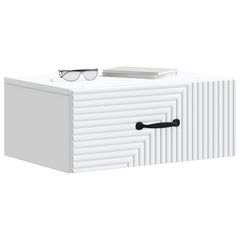 vidaXL Wall-Mounted Bedside Cabinet 2 pcs White 49 x 34.5 x 20 cm 3