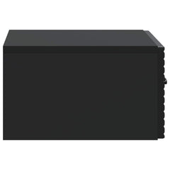 vidaXL Wall-Mounted Bedside Cabinet Black 49 x 34.5 x 20 cm 6