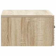 vidaXL Wall-Mounted Bedside Cabinet Sonoma Oak 49 x 34.5 x 20 cm 6