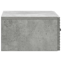 vidaXL Wall-Mounted Bedside Cabinet Concrete Grey 49 x 34.5 x 20 cm 6