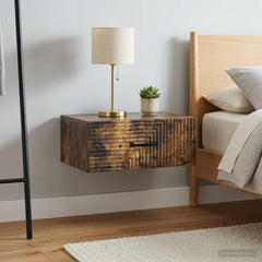 vidaXL Wall-Mounted Bedside Cabinet 2 pcs Smoked Oak 49 x 34.5 x 20 cm 4