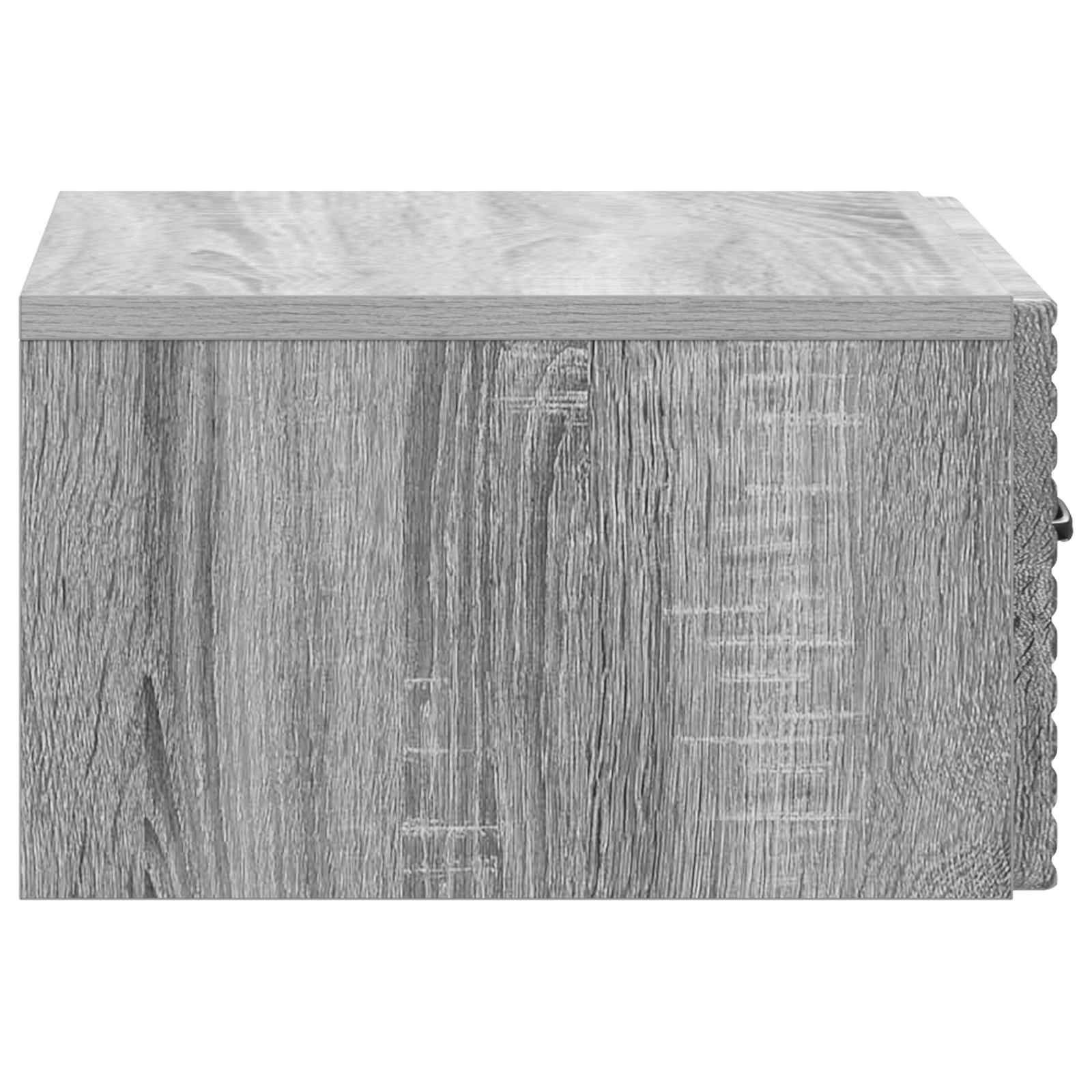 vidaXL Wall-Mounted Bedside Cabinet Grey Sonoma 49 x 34.5 x 20 cm 6
