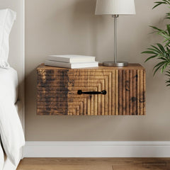 vidaXL Wall-Mounted Bedside Cabinet Old Wood 49 x 34.5 x 20 cm 1