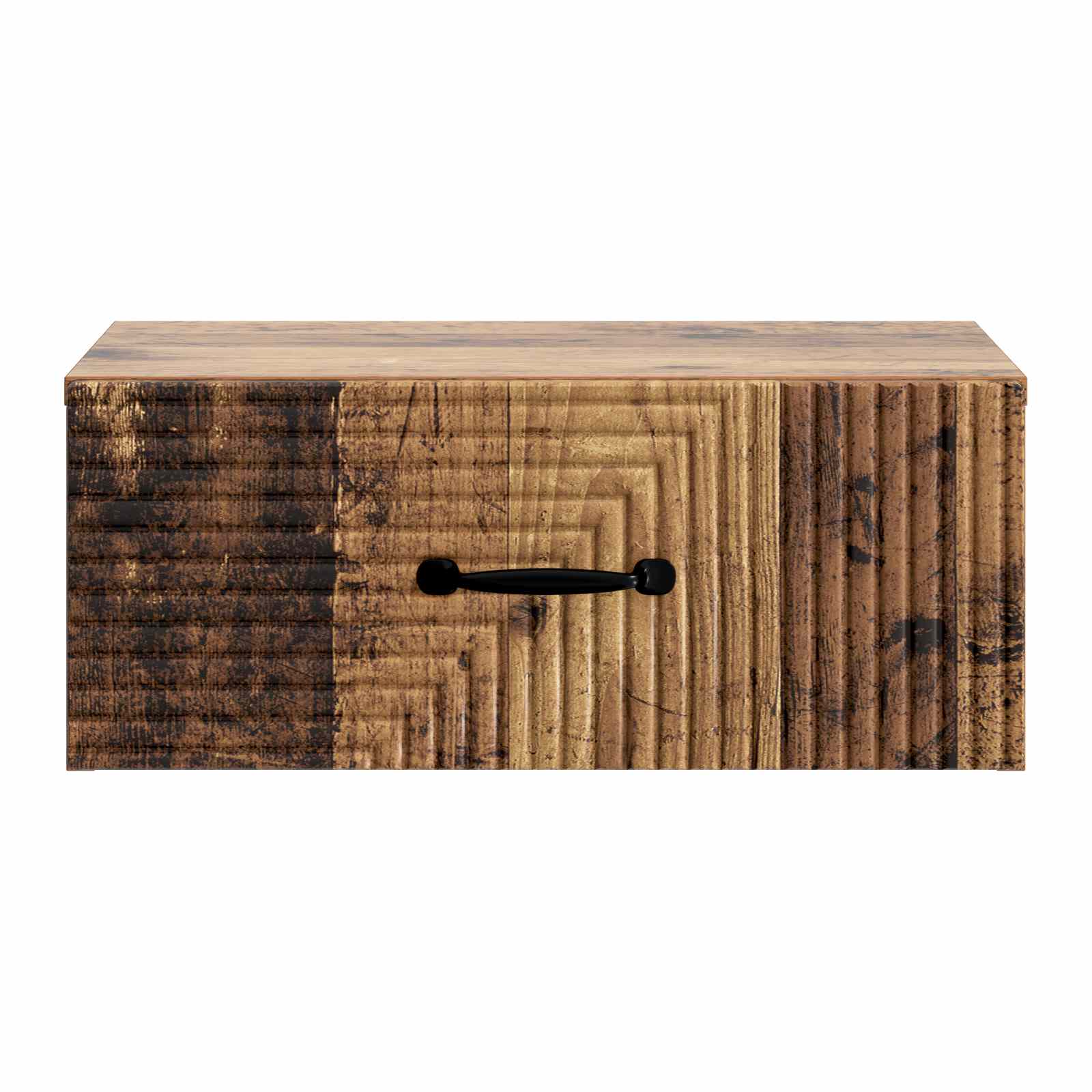 vidaXL Wall-Mounted Bedside Cabinet Old Wood 49 x 34.5 x 20 cm 5