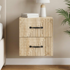 vidaXL Wall-Mounted Bedside Cabinet Sonoma Oak 34.5 x 33 x 40 cm 1