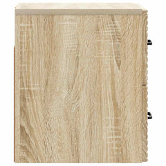 vidaXL Wall-Mounted Bedside Cabinet Sonoma Oak 34.5 x 33 x 40 cm 6