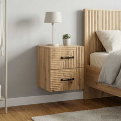 vidaXL Wall-Mounted Bedside Cabinet 34.5 x 33 x 40 cm