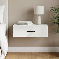vidaXL Wall-Mounted Side Table White 59 x 34.5 x 17 cm Engineered Wood 1