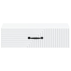 vidaXL Wall-Mounted Side Table White 59 x 34.5 x 17 cm Engineered Wood 5