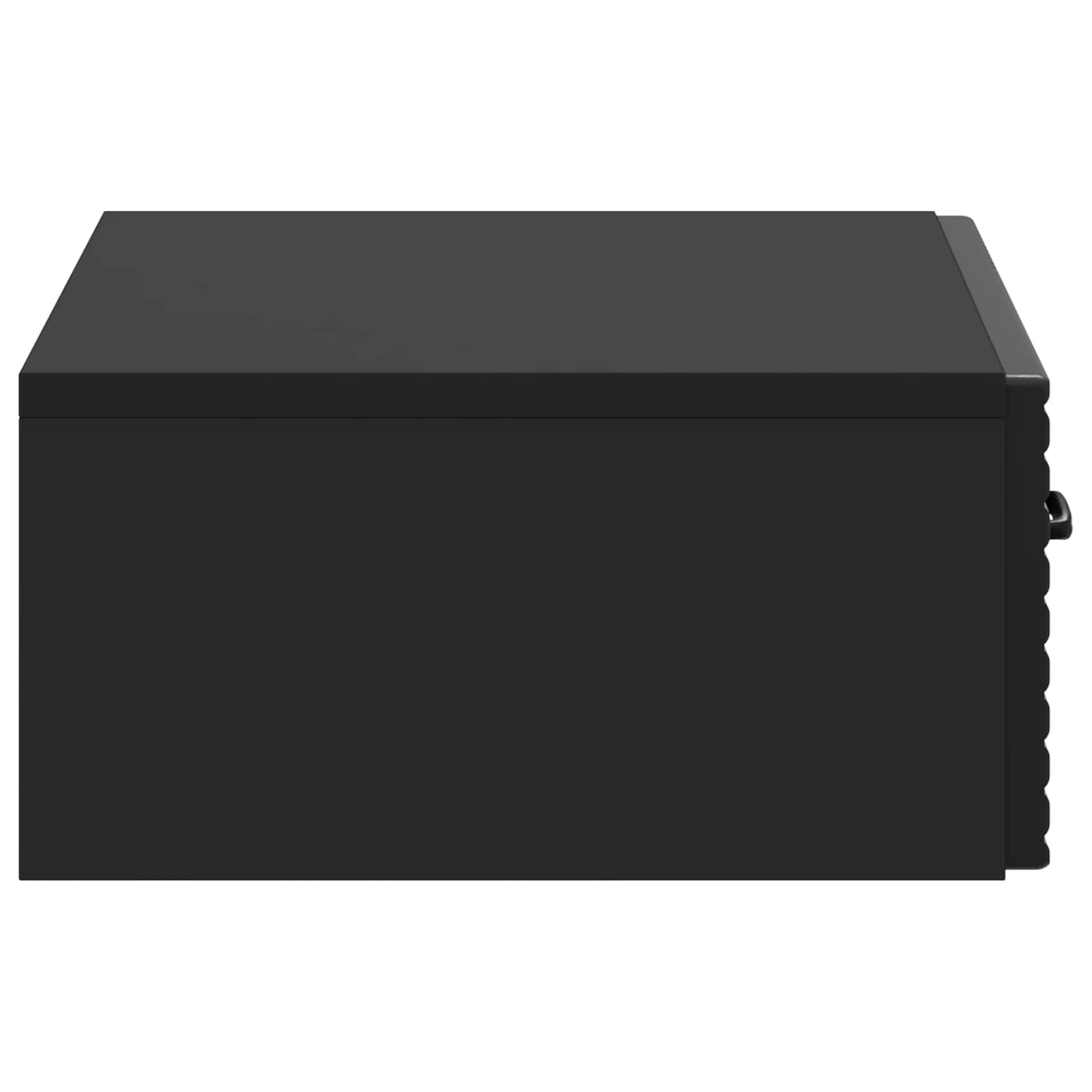 vidaXL Wall-Mounted Side Table 59 x 34.5 x 17 cm Engineered Wood Black 6