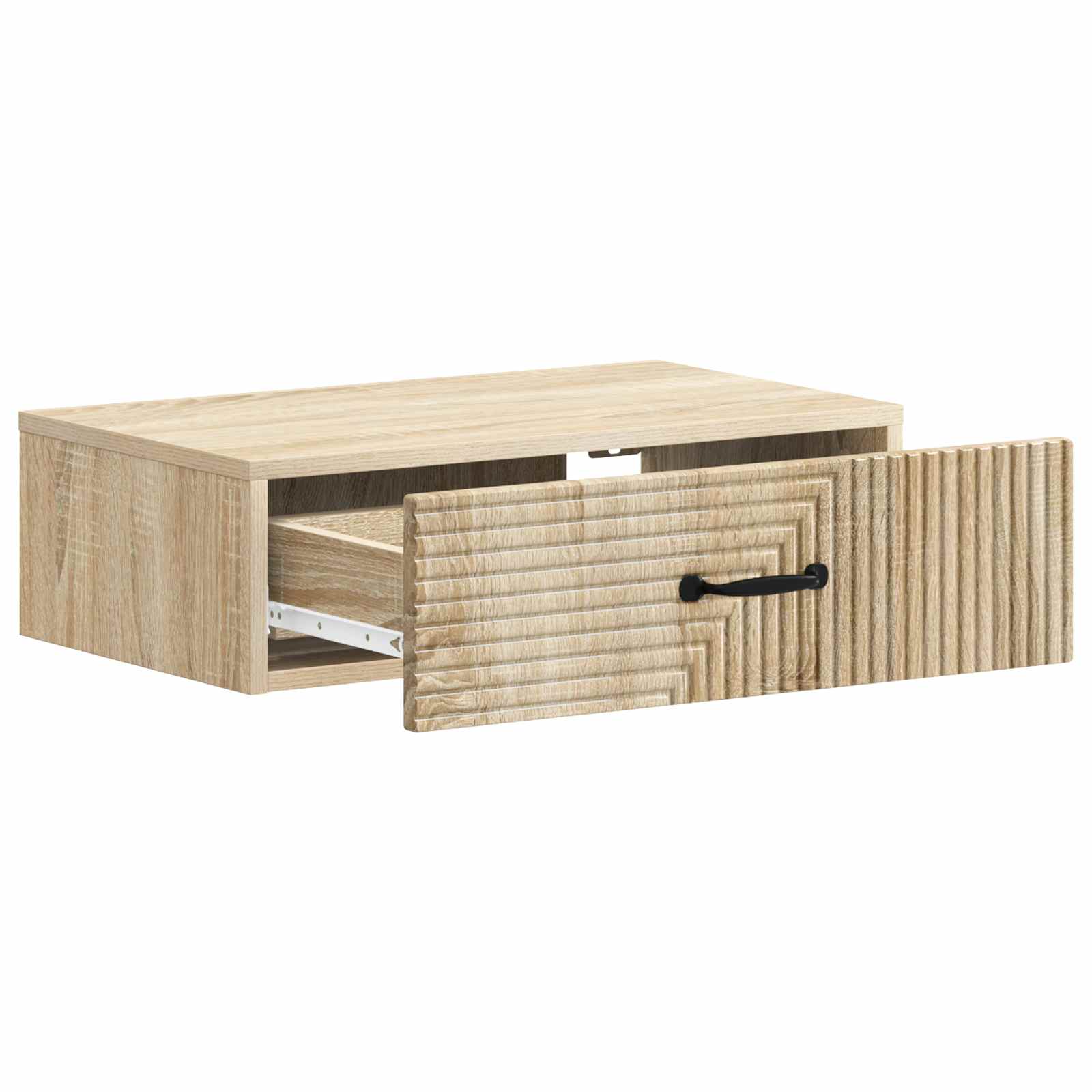 vidaXL Wall-Mounted Side Table 59 x 34.5 x 17 cm Engineered Wood 4