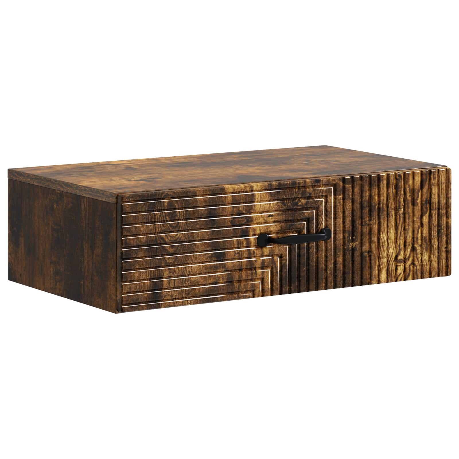 vidaXL Wall-Mounted Side Table 59 x 34.5 x 17 cm Engineered Wood 2