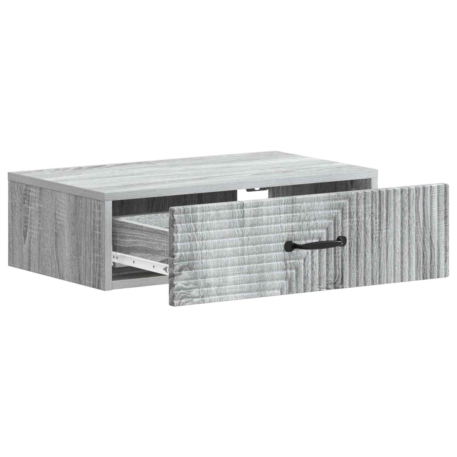 vidaXL Wall-Mounted Side Table 59 x 34.5 x 17 cm Engineered Wood 4
