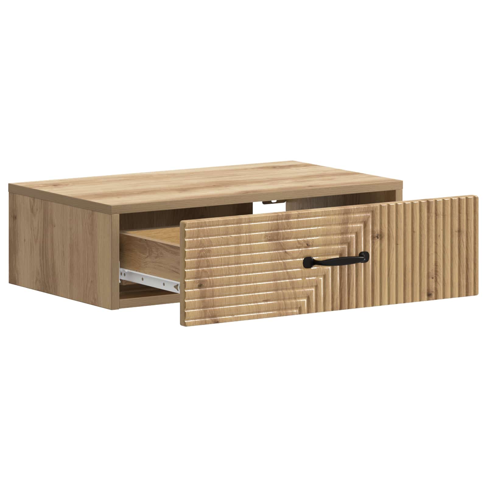 vidaXL Wall-Mounted Side Table 59 x 34.5 x 17 cm Engineered Wood 4