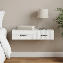 vidaXL Wall-Mounted Side Table 59 x 34.5 x 17 cm Engineered Wood