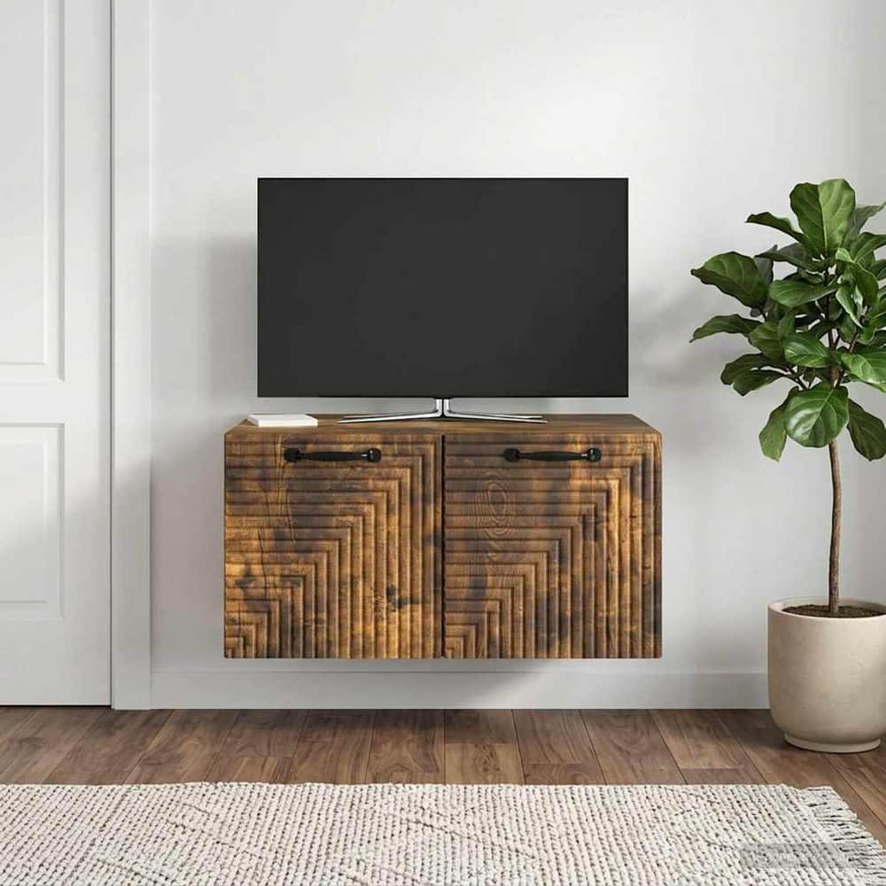 Wall-Mounted TV Cabinet 59.5 x 41 x 30 cm Smoked oak